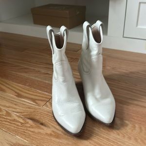 Rachel Zoe white boots